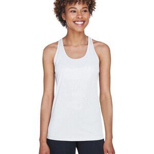 White Tank Tops Blank Racerback Ladies Zone Performance Bundle of 3 Size S
